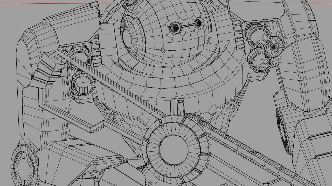 Doom Fighter Rigged character 3D model_38