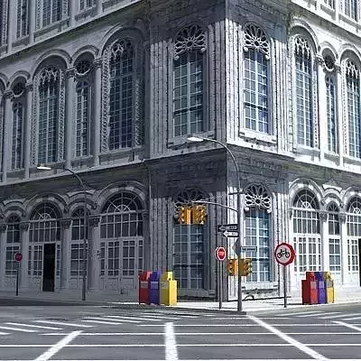 Low poly city block 25