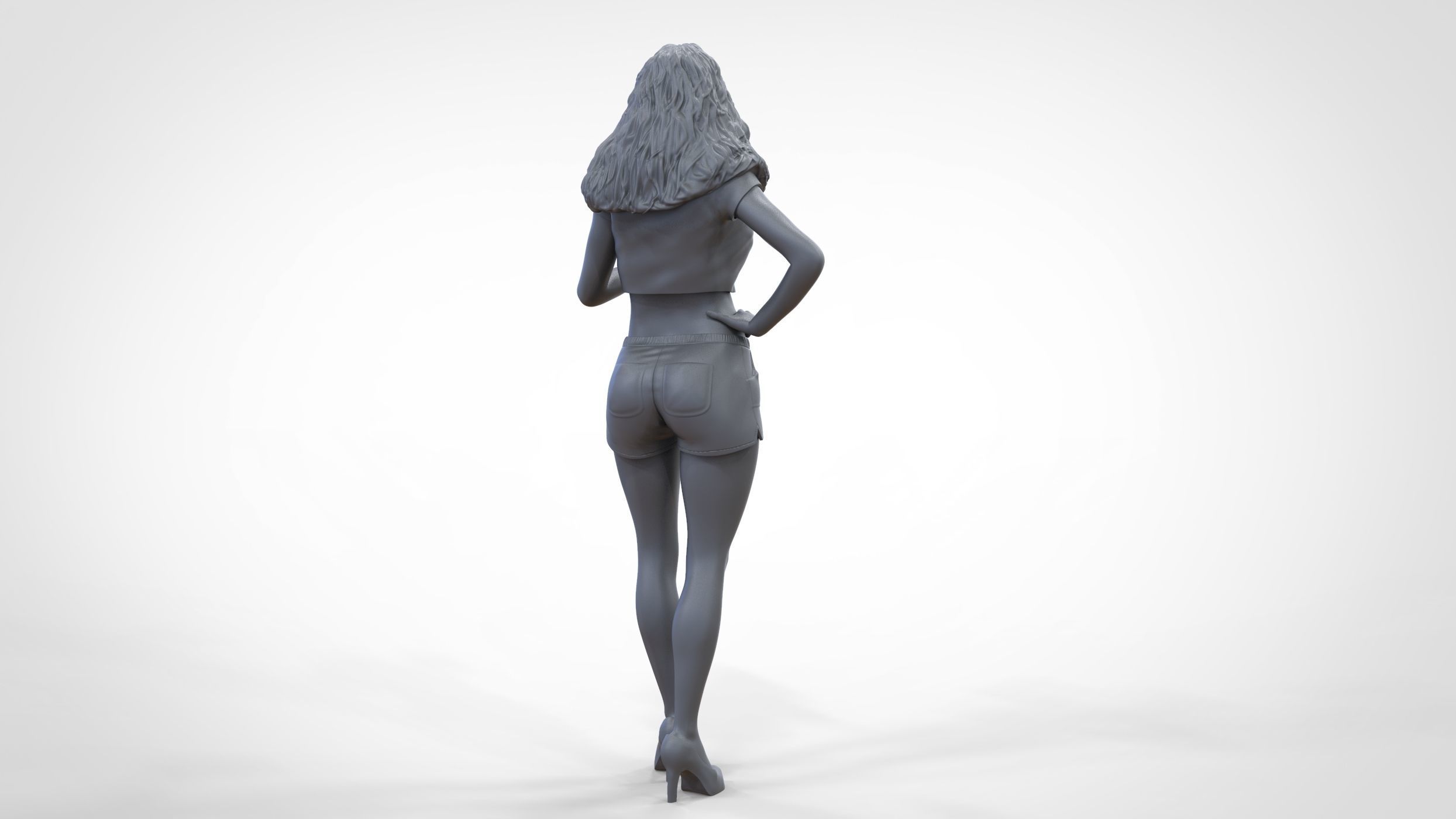 N6 Hooter waitress with beer 3D print model_38