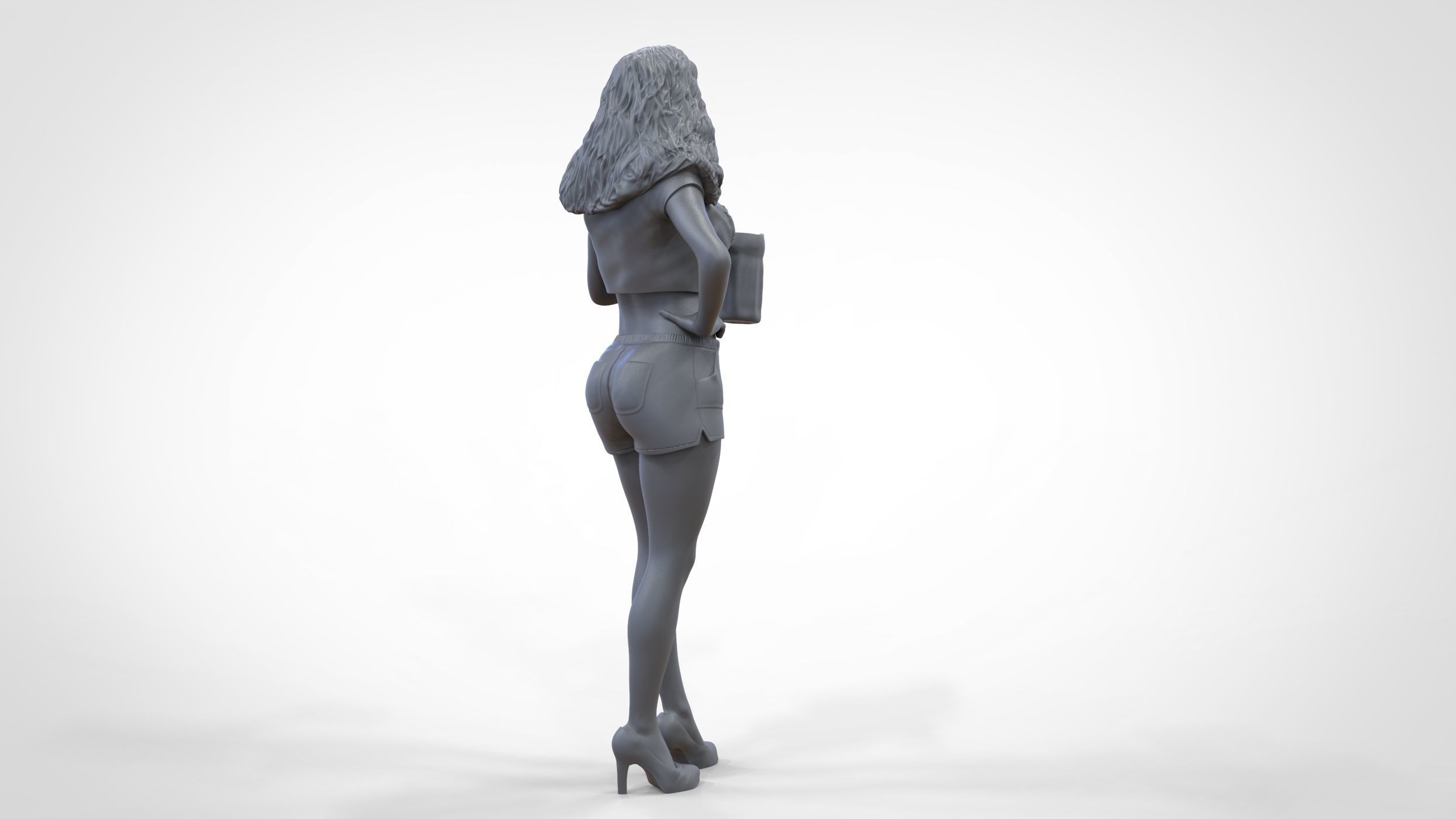 N6 Hooter waitress with beer 3D print model_39