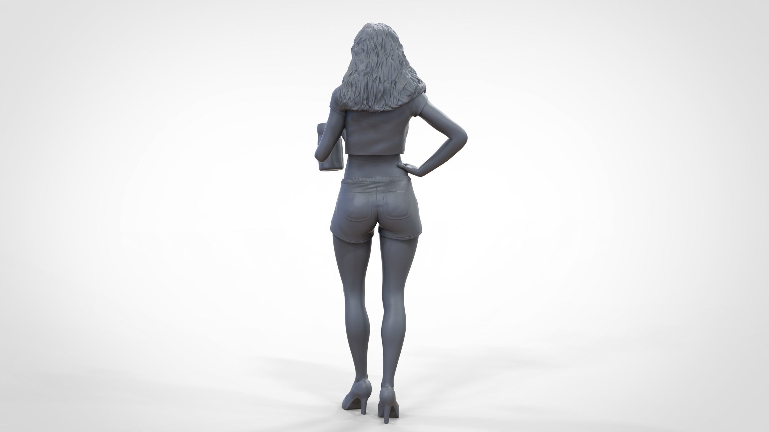 N6 Hooter waitress with beer 3D print model_37