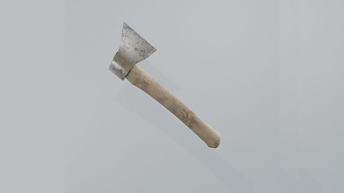 Realistic axe Low-poly 3D model