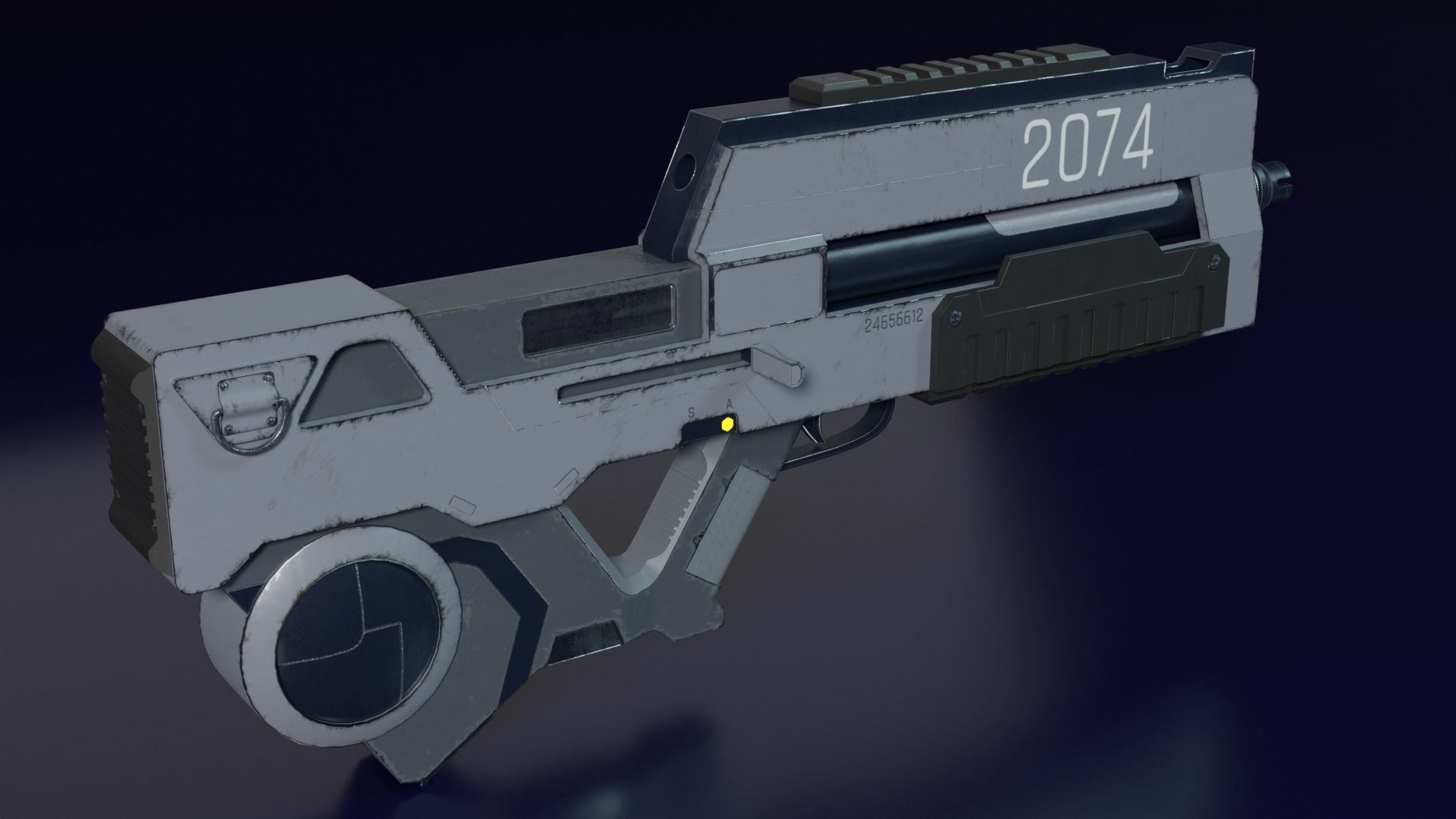 AK2074 Lowpoly PBR Game ready model SCI FI Low-poly 3D model_1