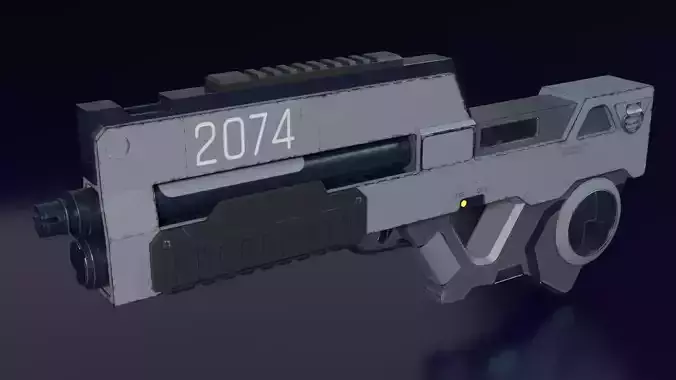 AK2074 Lowpoly PBR Game ready model SCI FI
