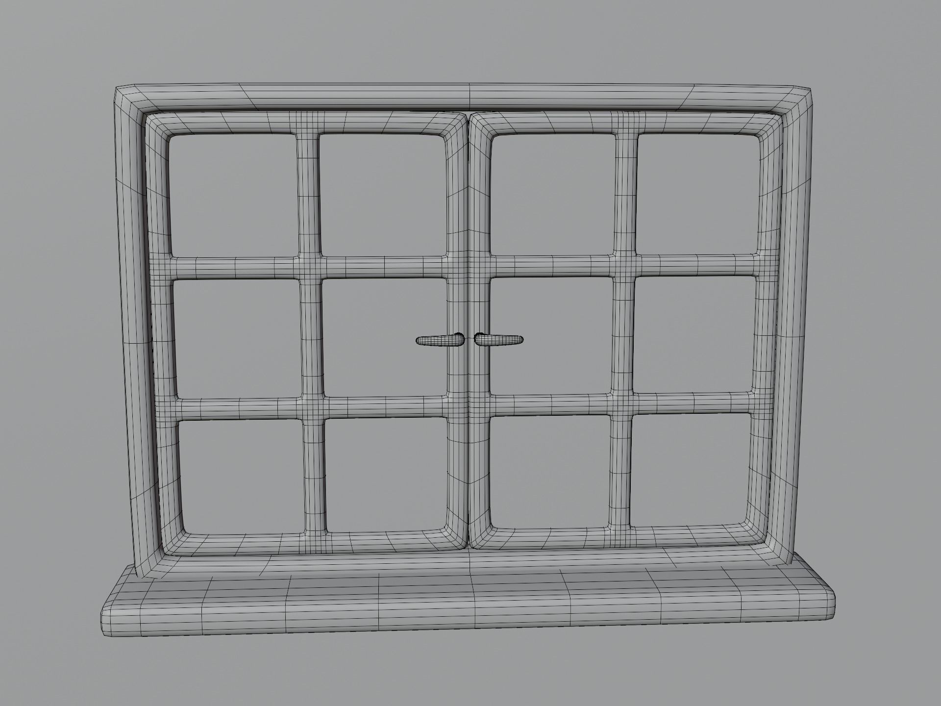 Cartoon Window 29a Low-poly 3D model_11