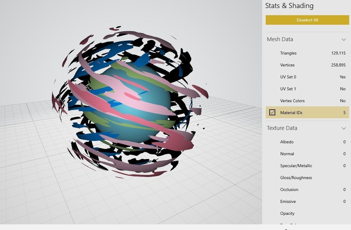 energy ball Low-poly 3D model_2