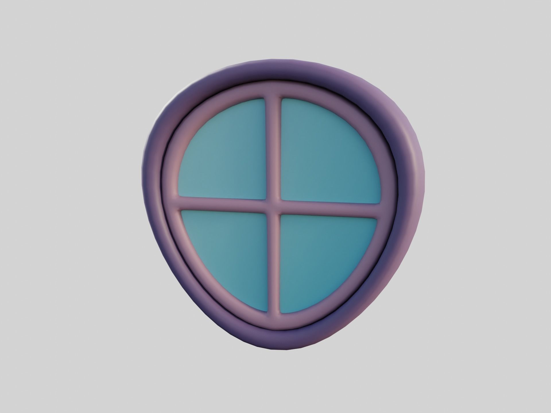 Cartoon Window 31b 3D model_4