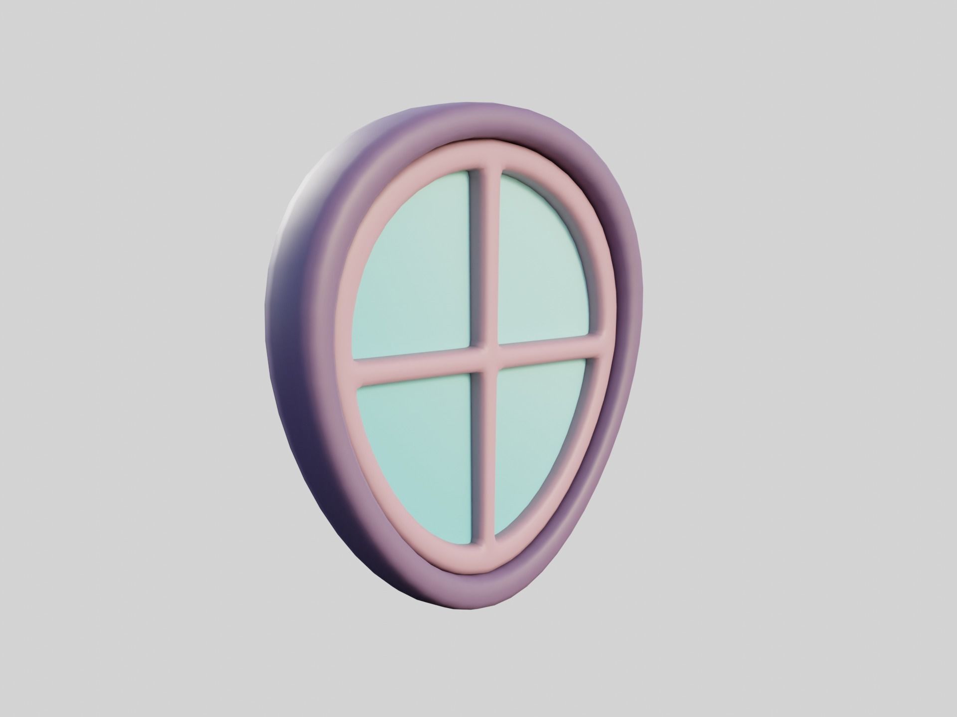 Cartoon Window 31b 3D model_1