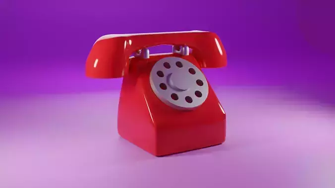 Tinnitus telephonum Low-poly 3D model