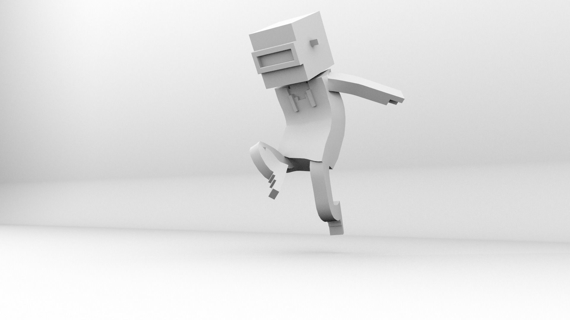 The rigged version of the World Famous Productions  Low-poly 3D model_3