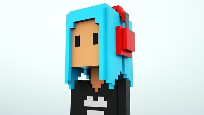 3D Meebits Conroy 3D Low-poly 3D model