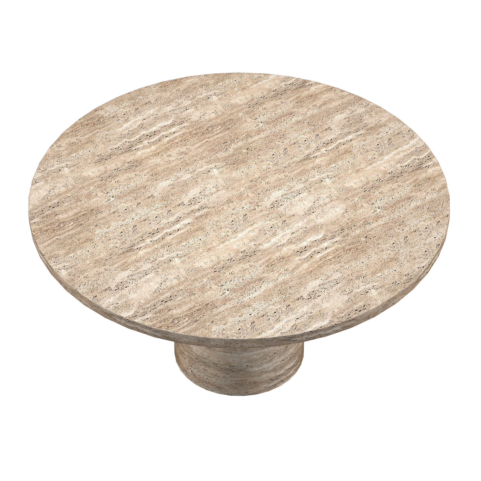 VITOLO CARVED ROUND DINING TABLE 3D model_3