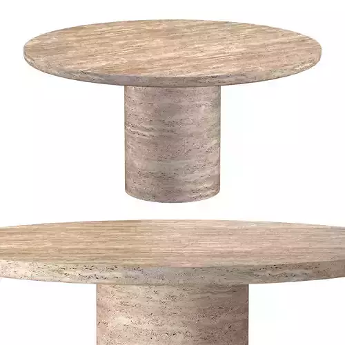 VITOLO CARVED ROUND DINING TABLE