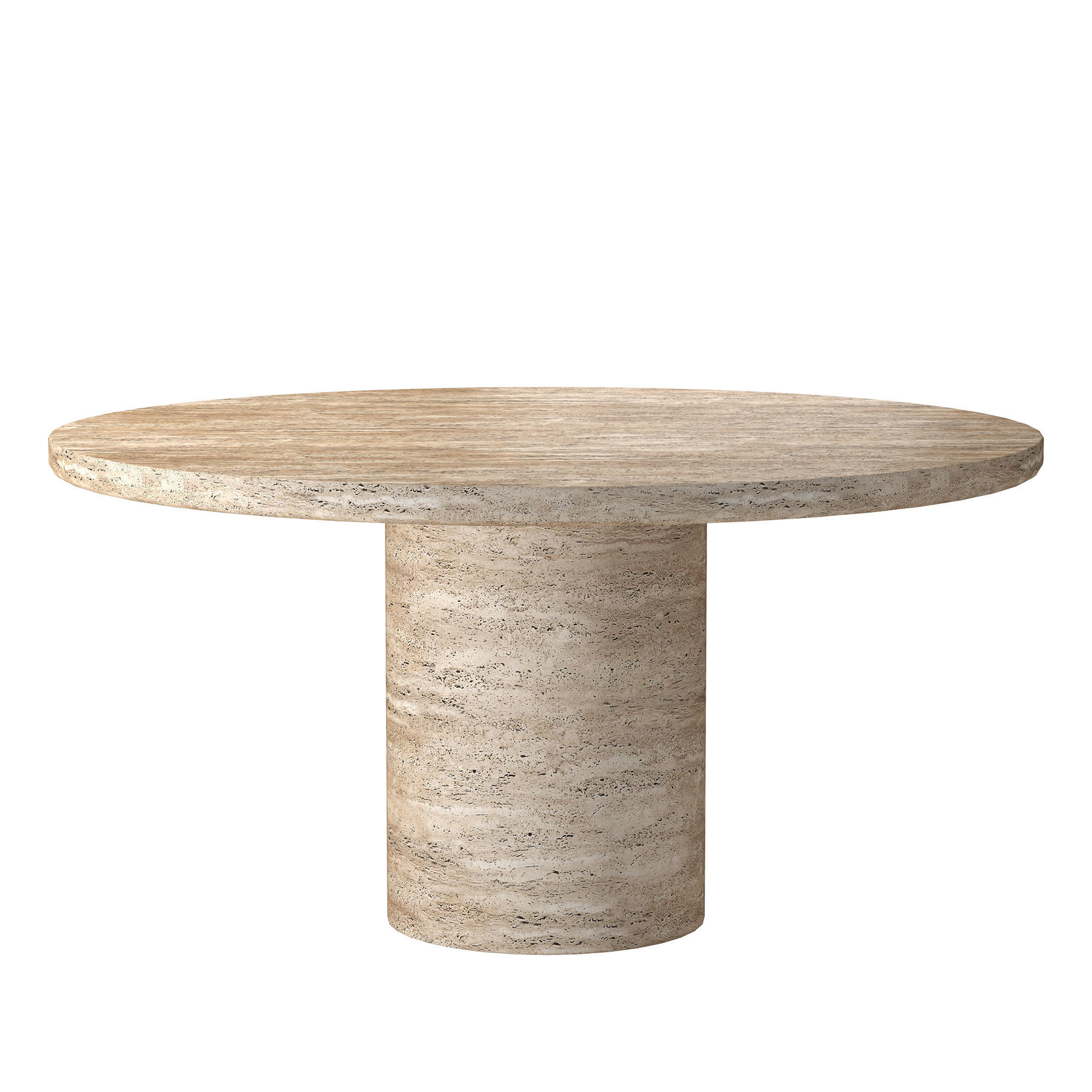 VITOLO CARVED ROUND DINING TABLE 3D model_6