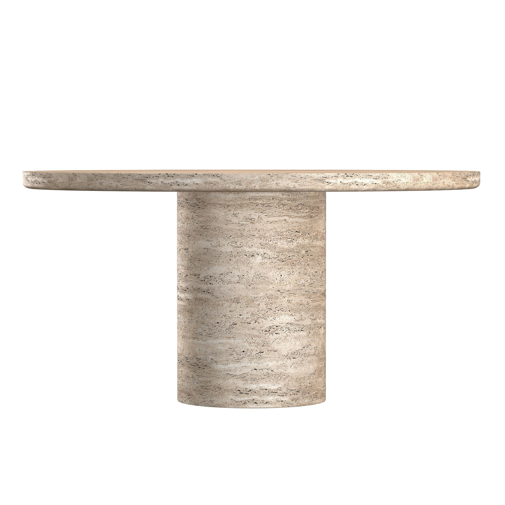 VITOLO CARVED ROUND DINING TABLE 3D model_4