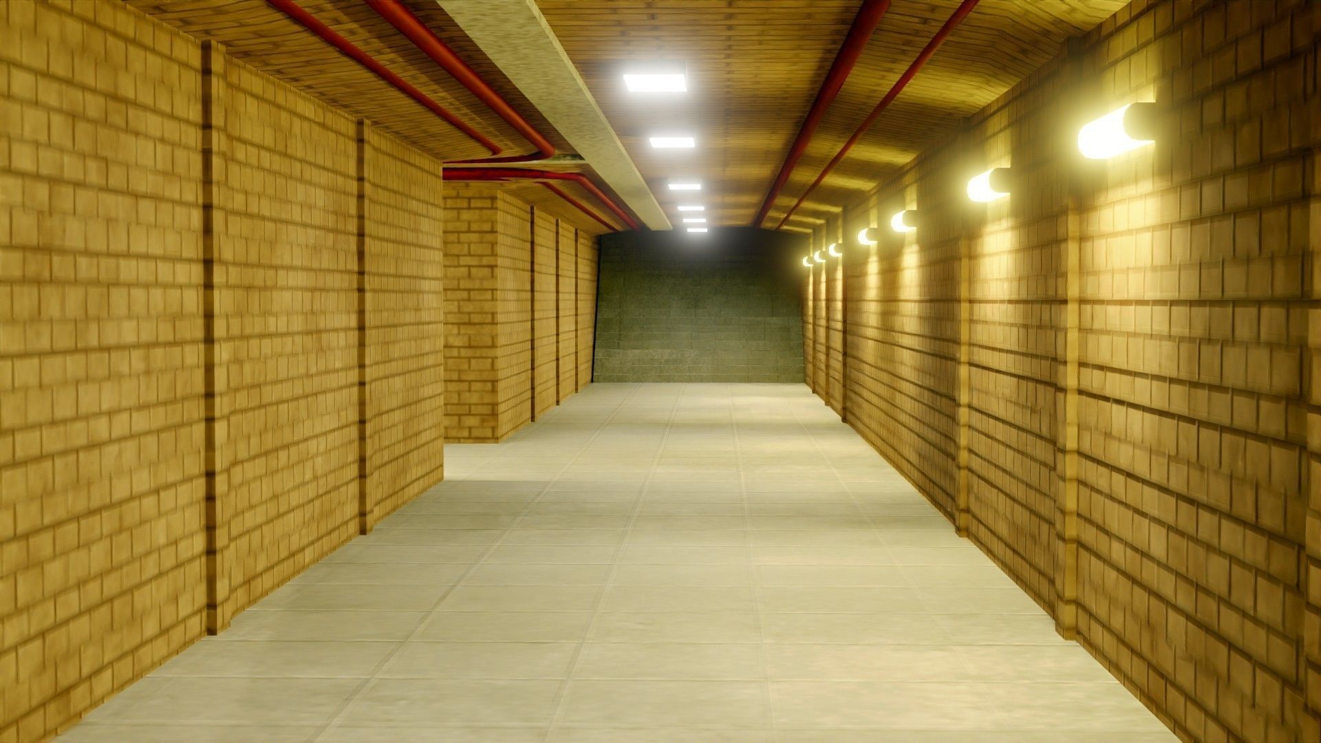 Subway Interior - Game Ready - PBR Low-poly 3D model_2