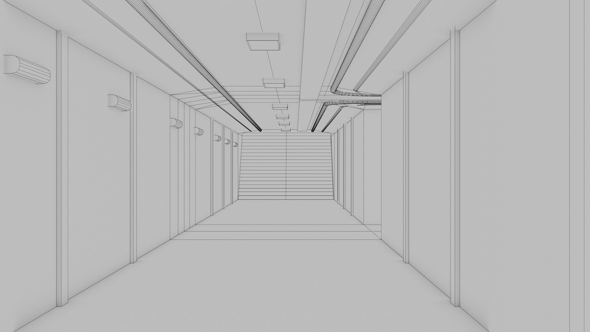 Subway Interior - Game Ready - PBR Low-poly 3D model_8