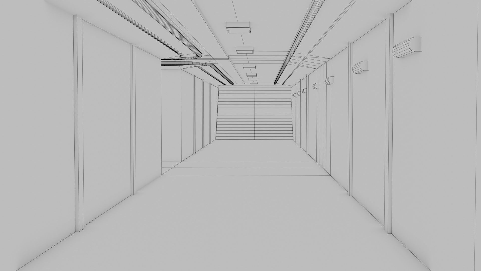 Subway Interior - Game Ready - PBR Low-poly 3D model_10