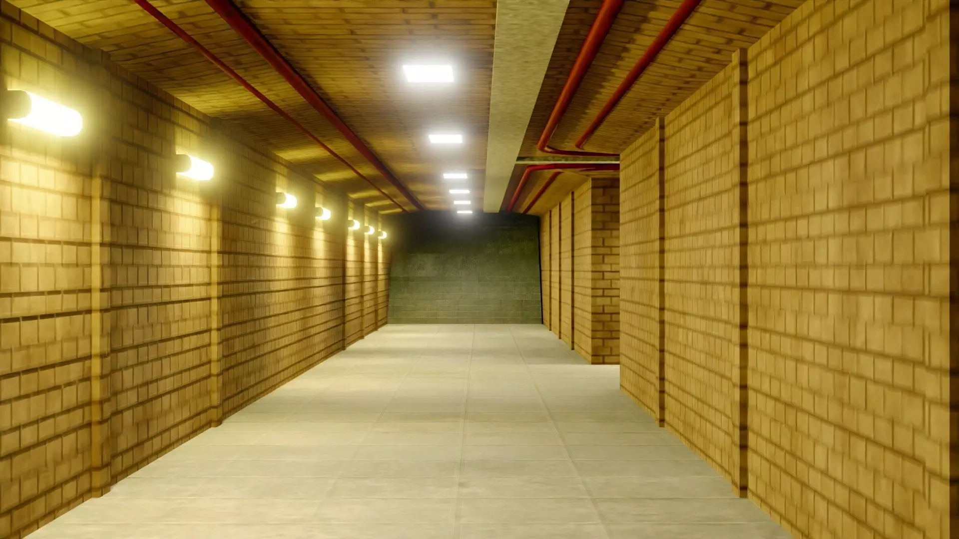 Subway Interior - Game Ready - PBR Low-poly 3D model_0