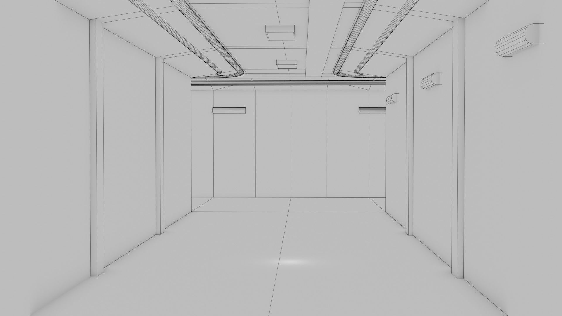 Subway Interior - Game Ready - PBR Low-poly 3D model_9