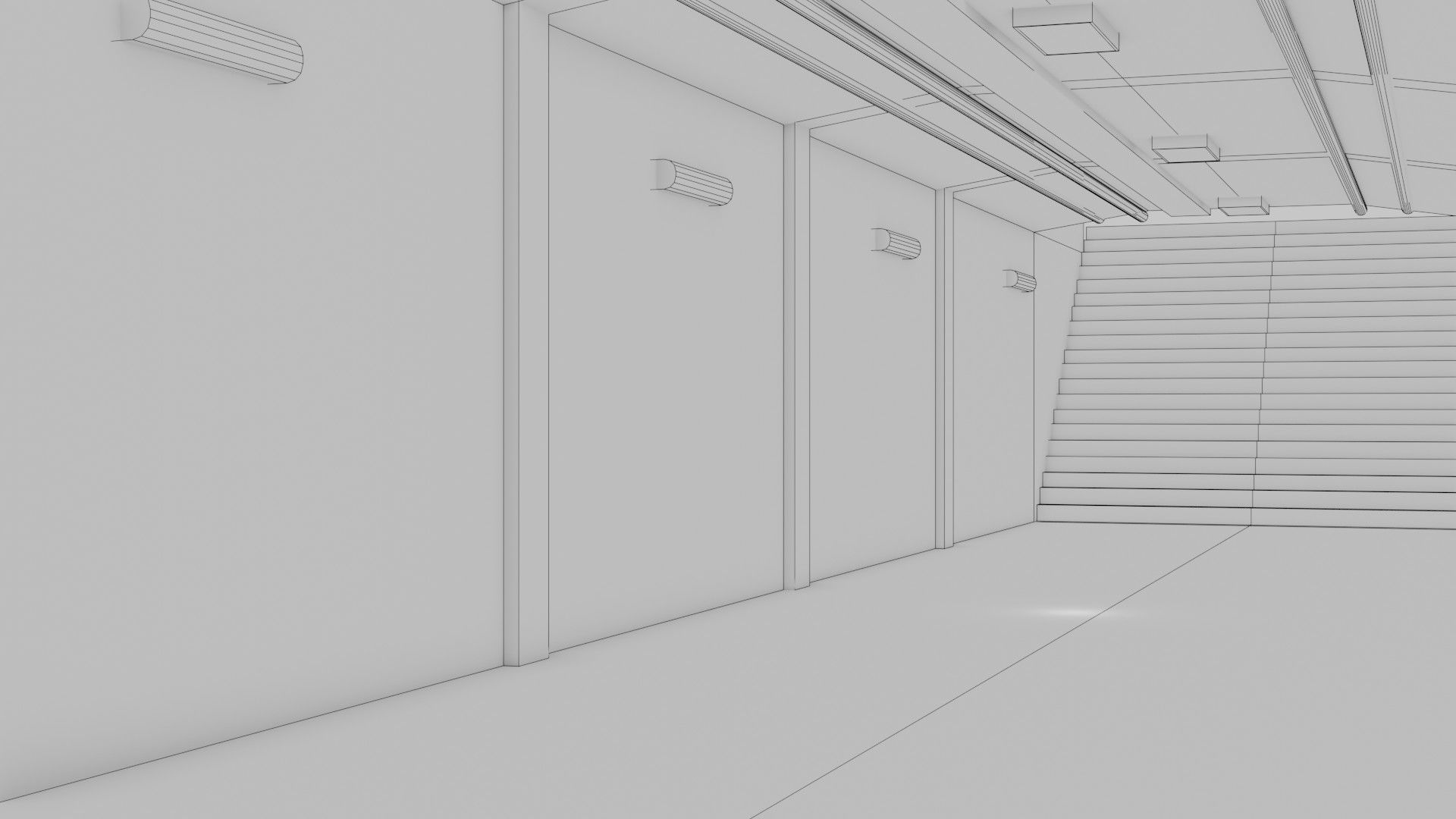 Subway Interior - Game Ready - PBR Low-poly 3D model_11