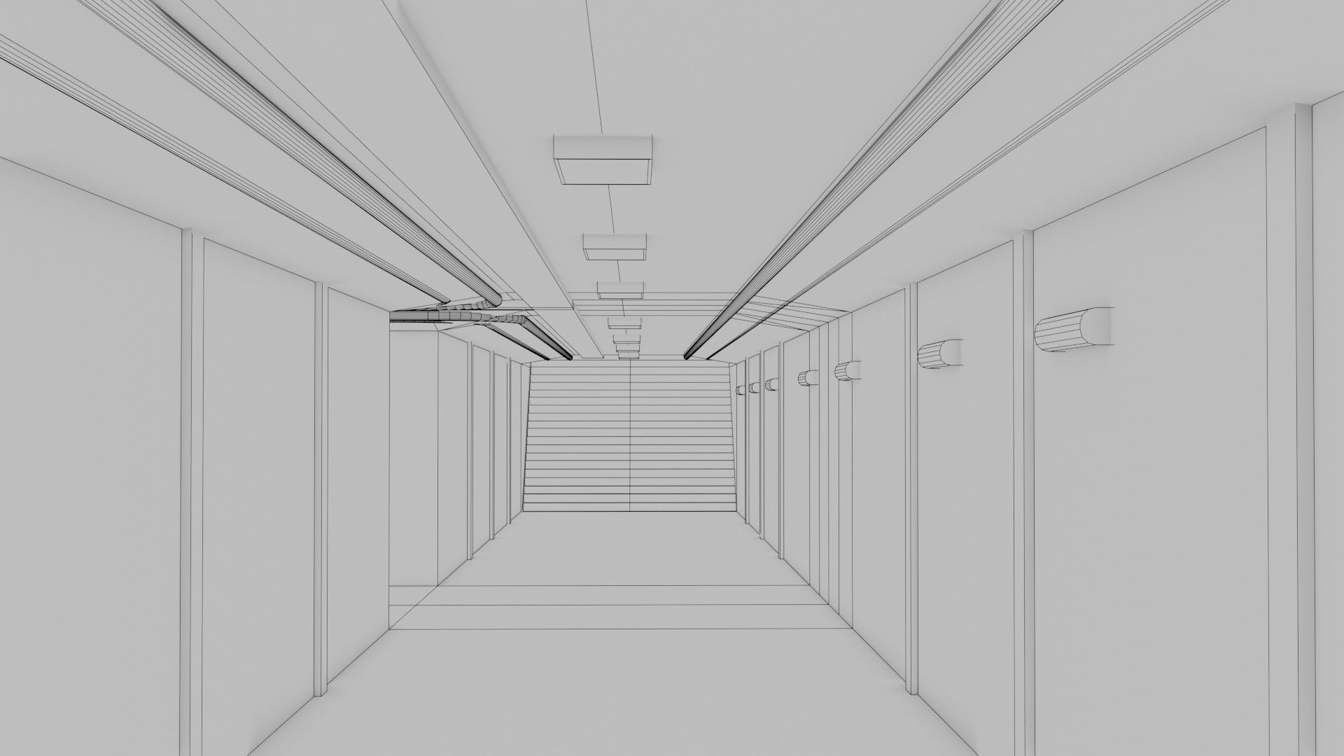 Subway Interior - Game Ready - PBR Low-poly 3D model_13