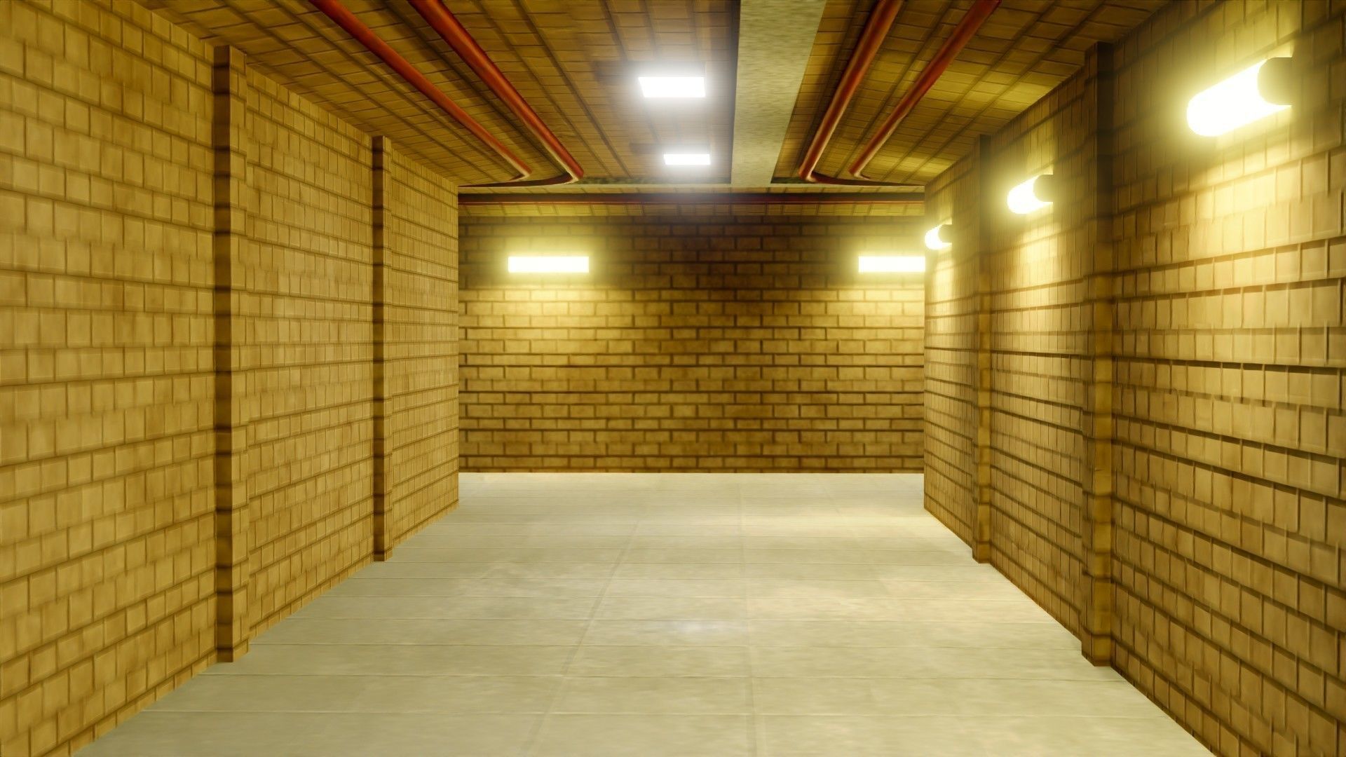 Subway Interior - Game Ready - PBR Low-poly 3D model_1