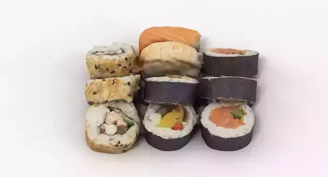 Sushi japanese 3D model