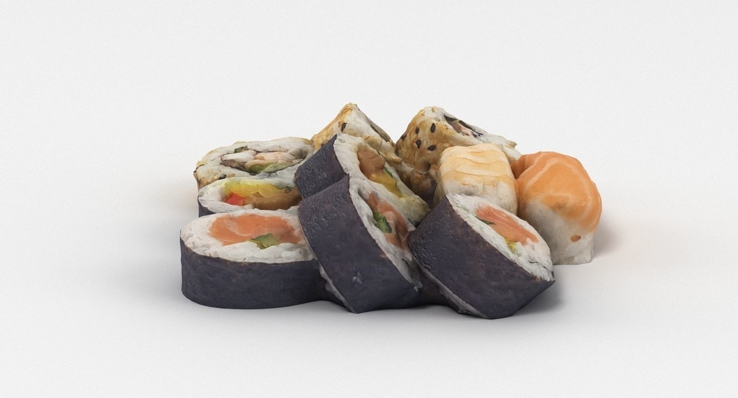 Sushi japanese 3D model_3
