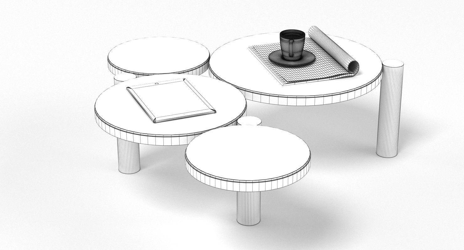 Espuma Coffee Table 3D model_4
