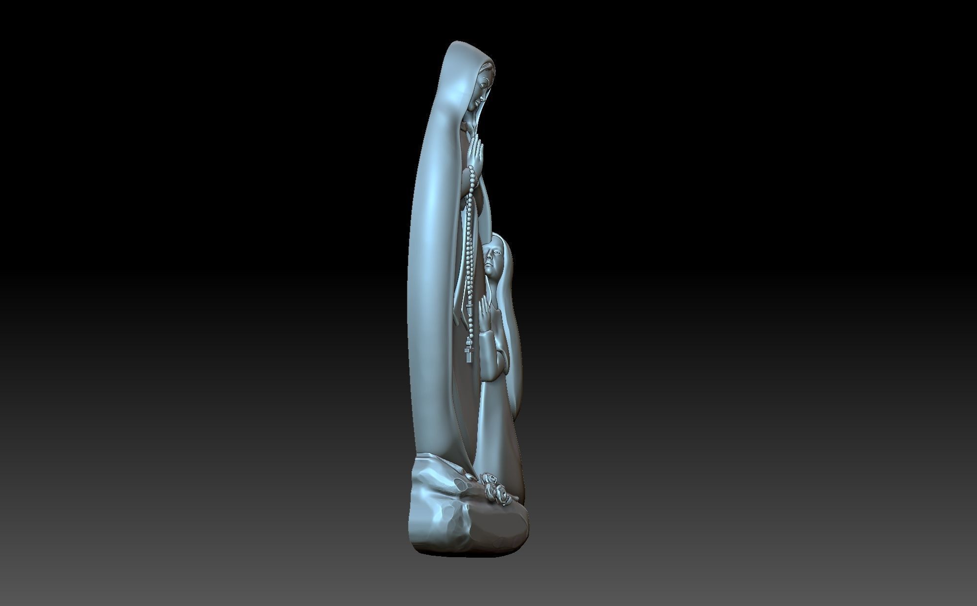 Madonna di lourds 3D print model_4