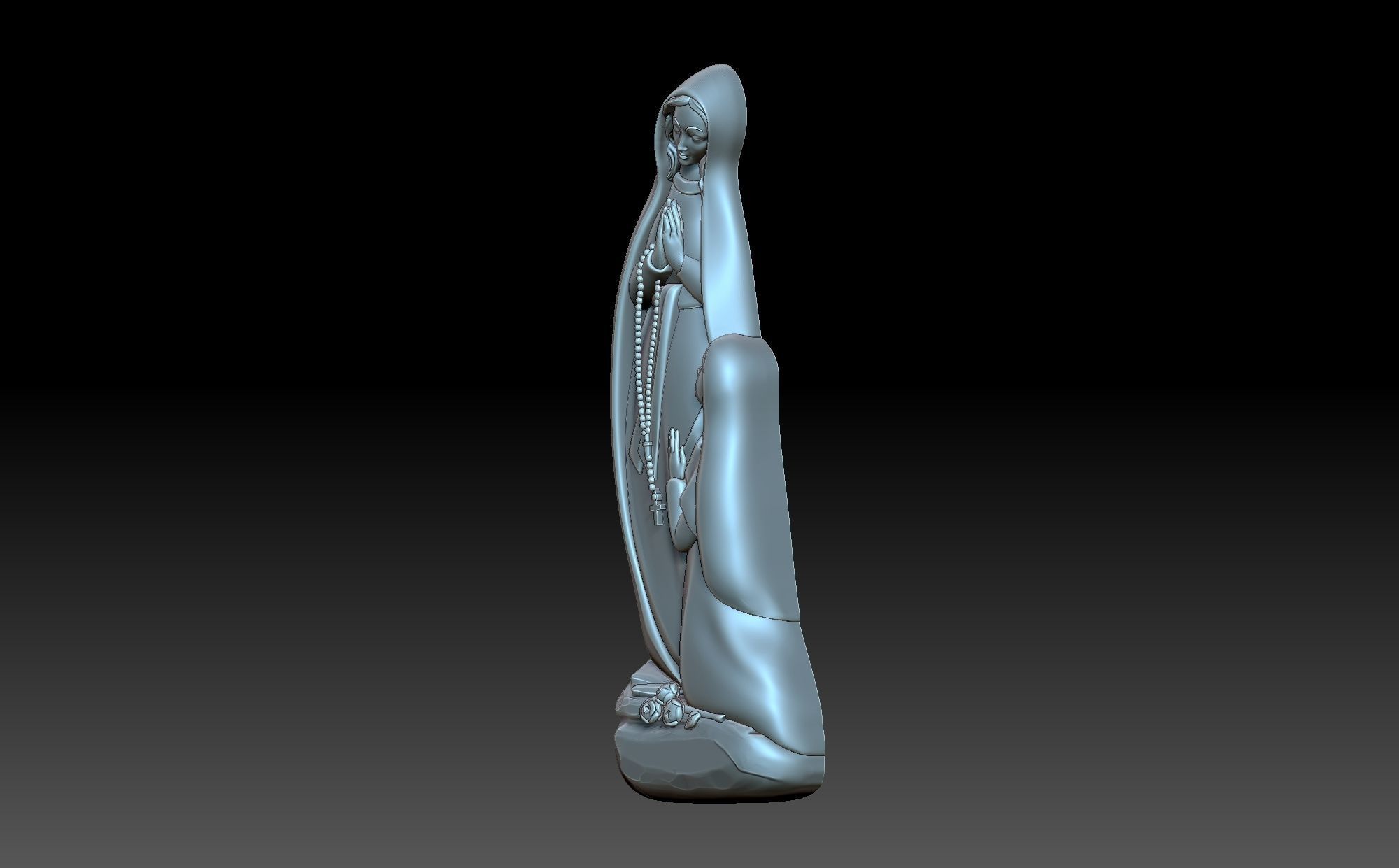 Madonna di lourds 3D print model_1