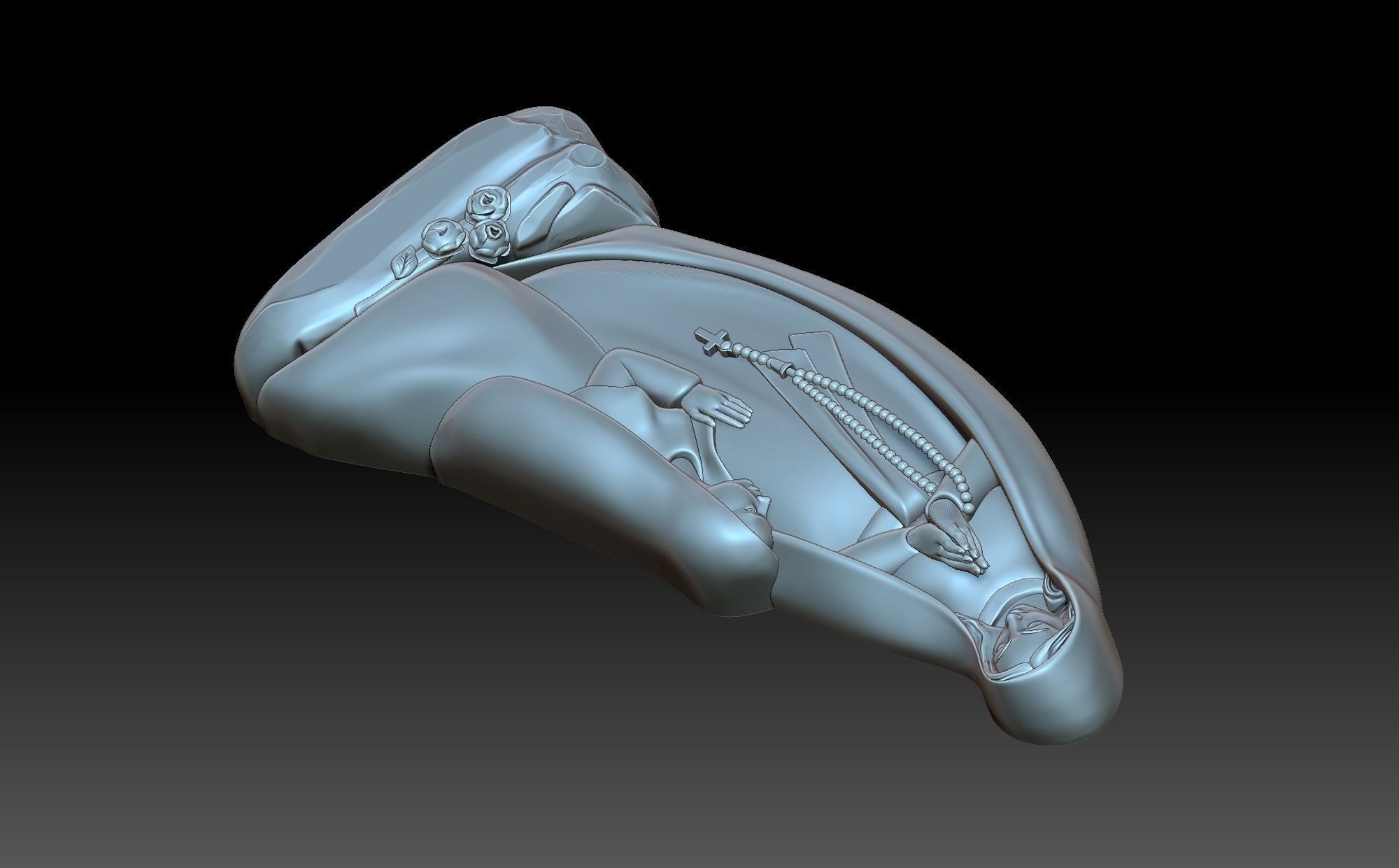 Madonna di lourds 3D print model_8