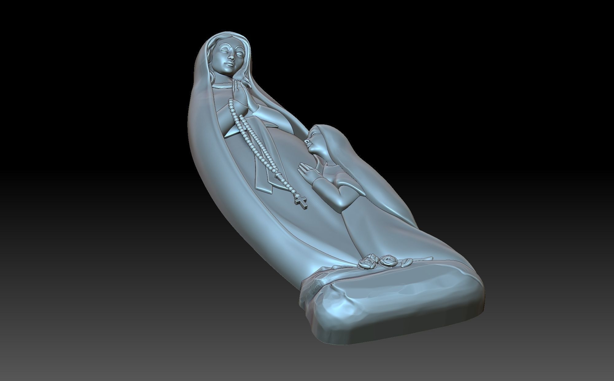 Madonna di lourds 3D print model_7