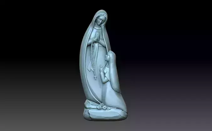 Madonna di lourds 3D print model