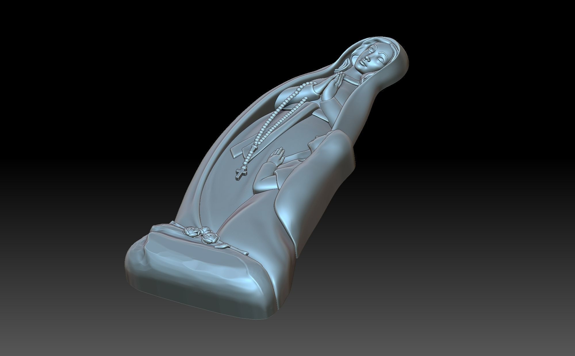 Madonna di lourds 3D print model_6
