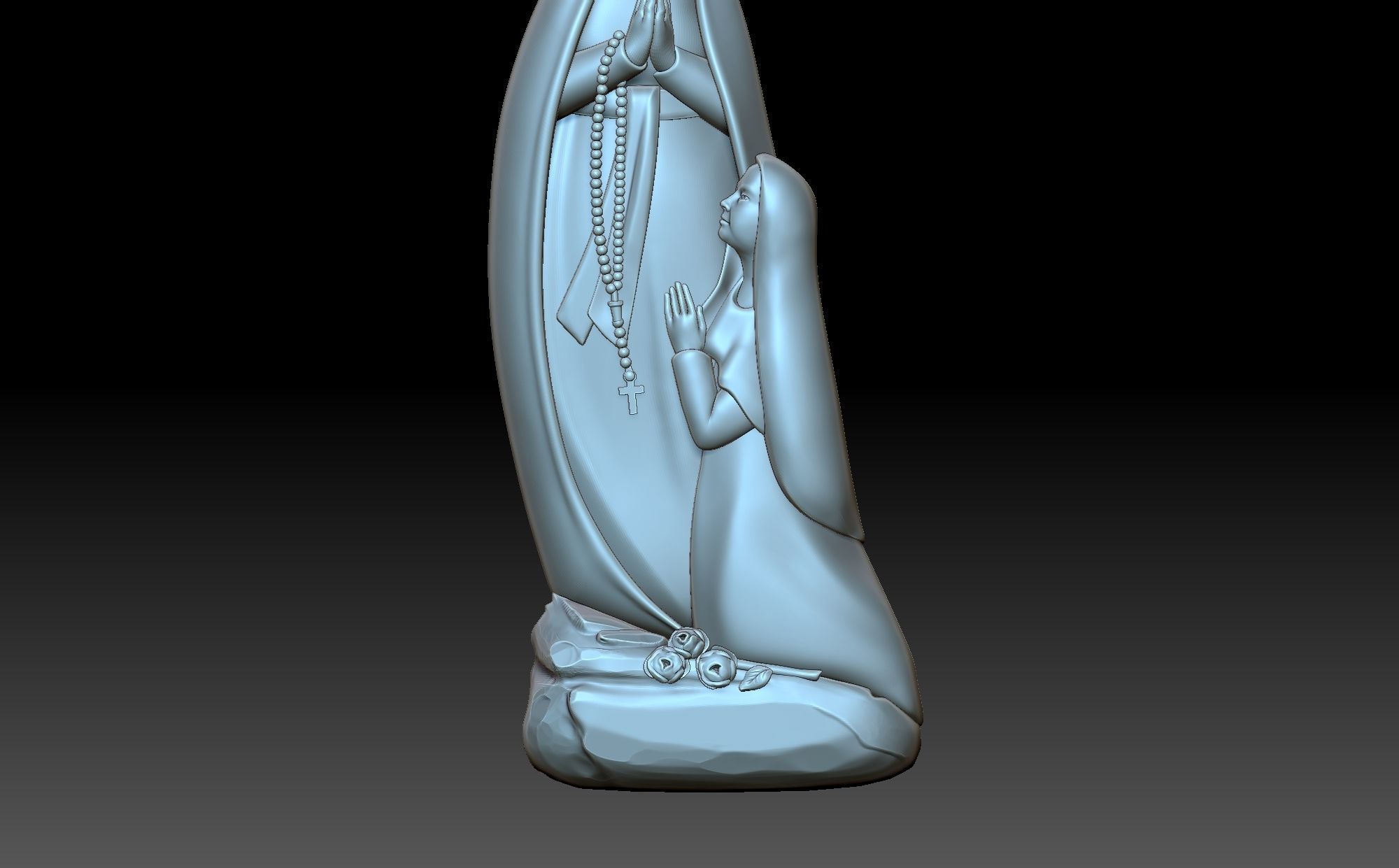 Madonna di lourds 3D print model_10