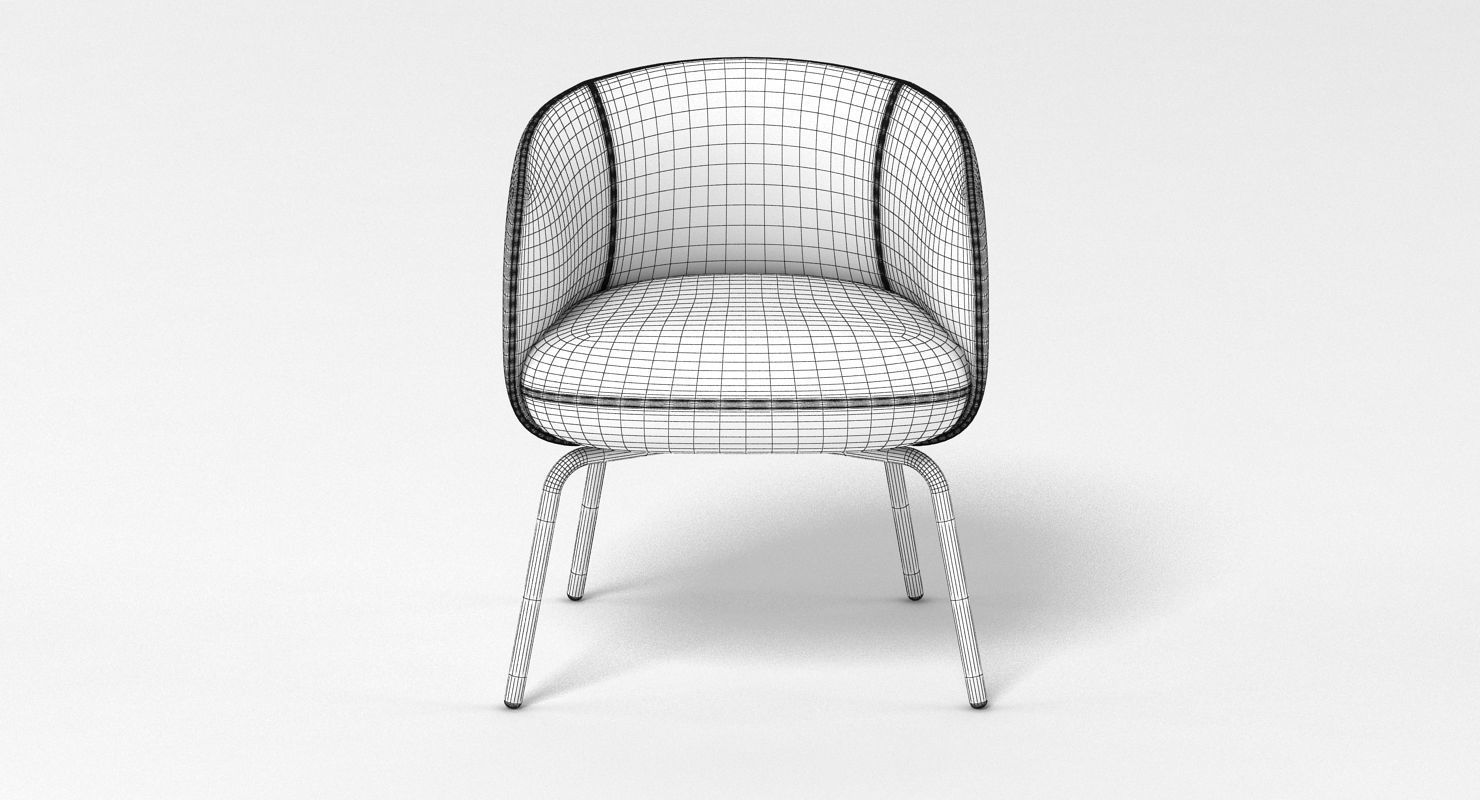 PlusHalle Low Nest Chair 3D model_7