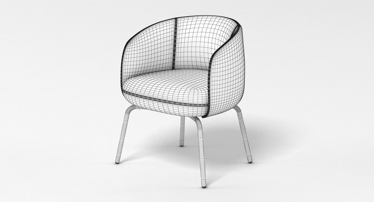 PlusHalle Low Nest Chair 3D model_6
