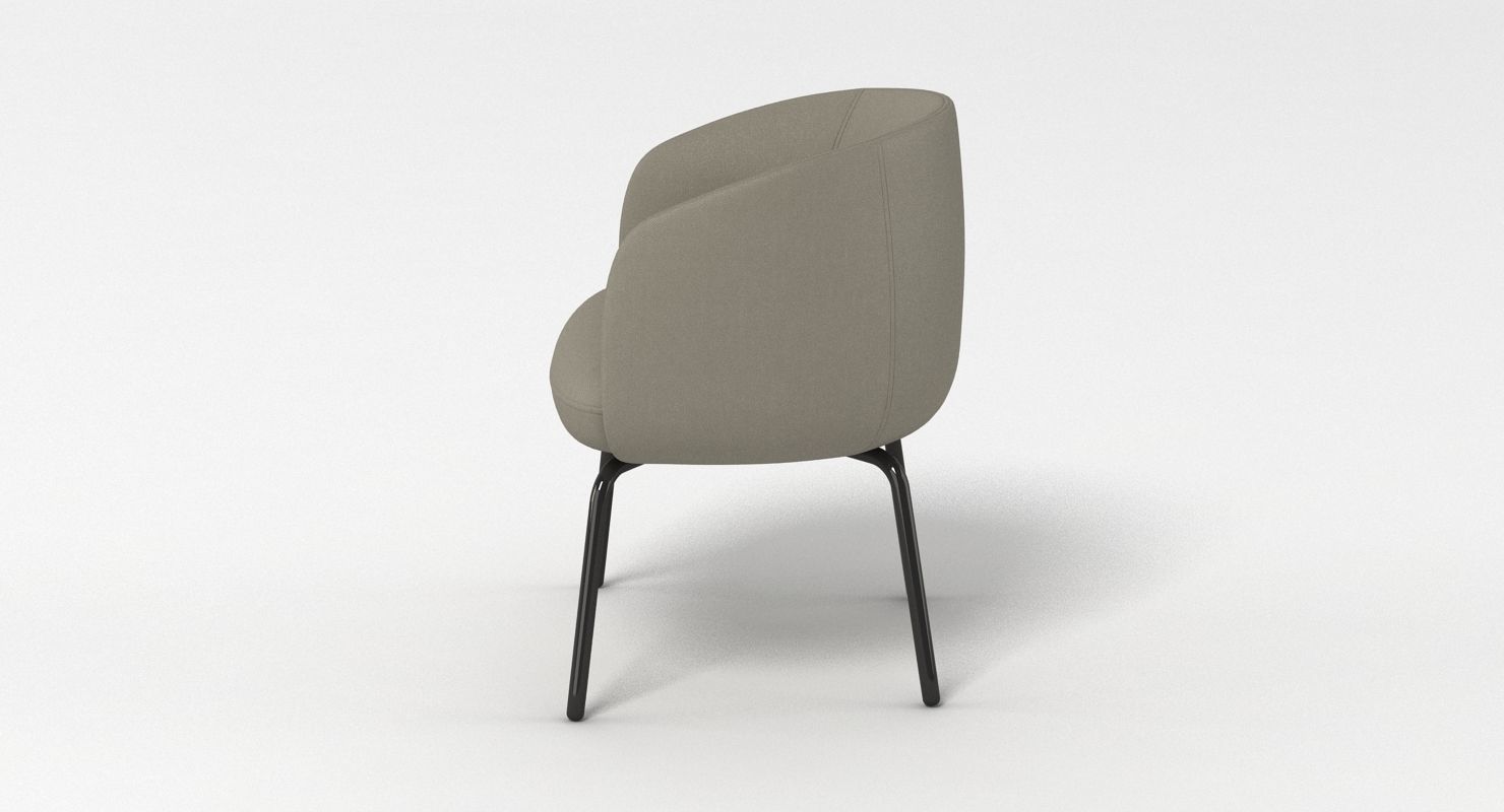 PlusHalle Low Nest Chair 3D model_4