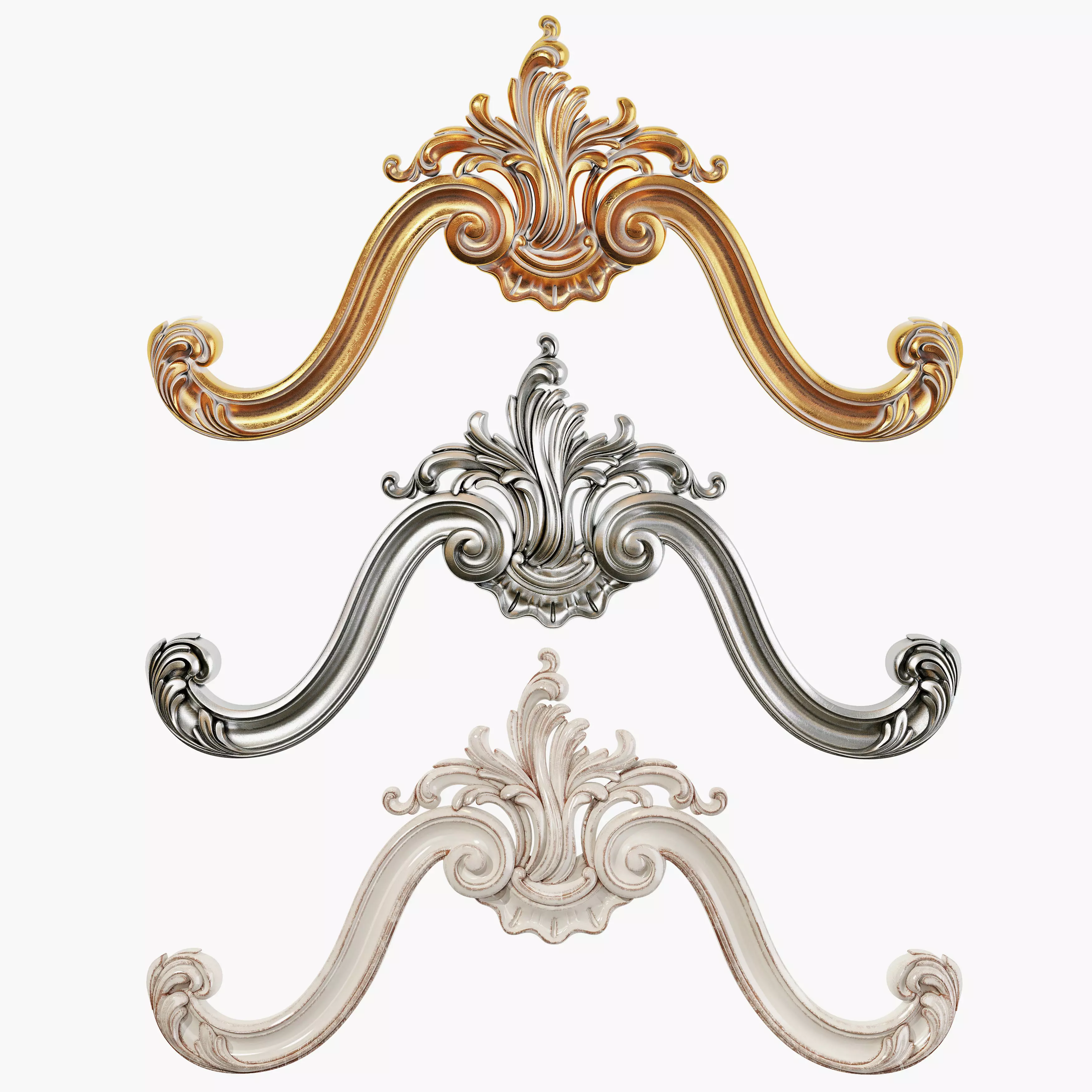 Classic carved 156 3D model