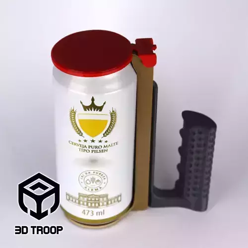 AUTOMATIC CAN HOLDER 470ML 3D print model