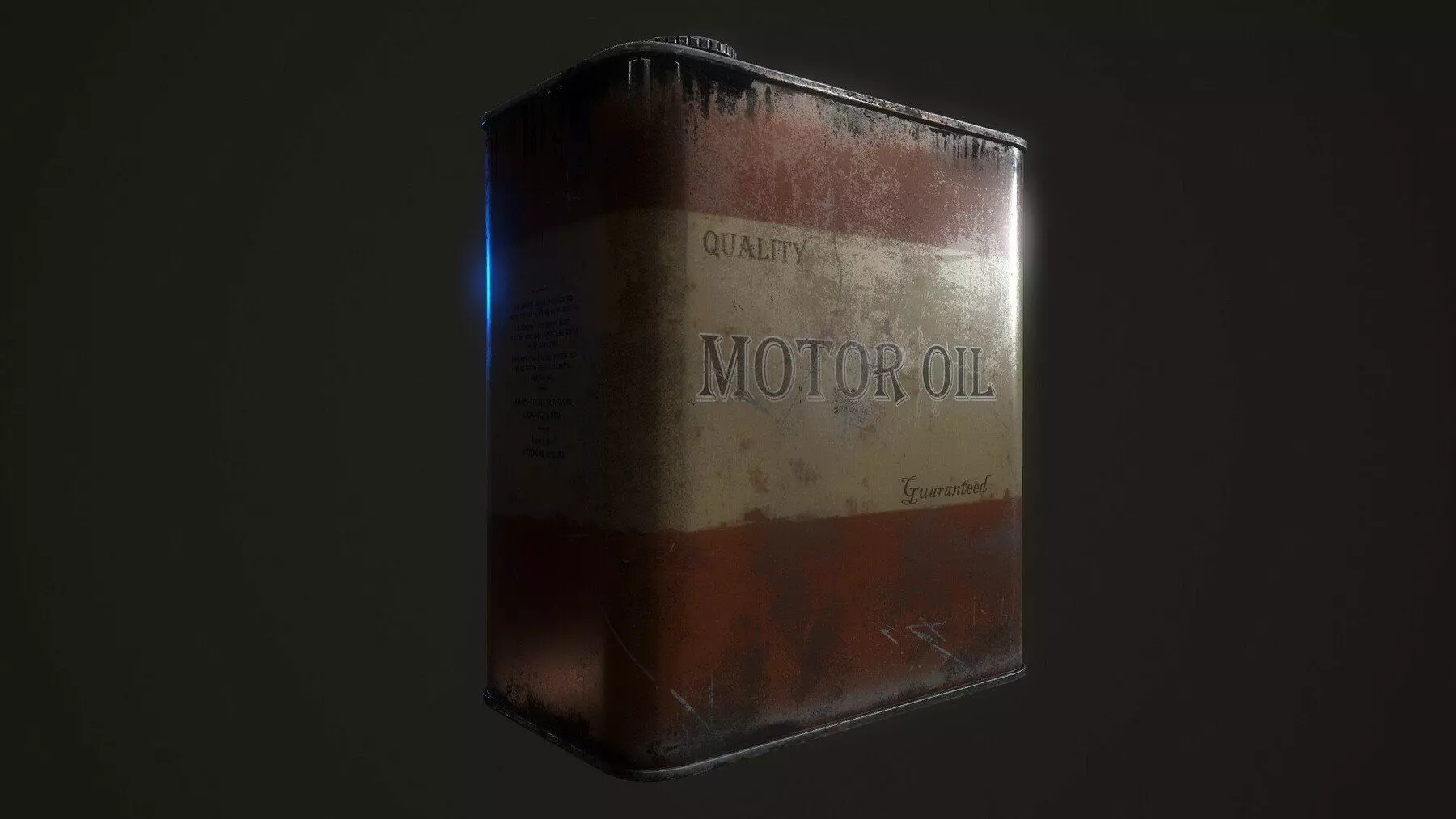 Motor Oil Canister Game Prop for FREE Free low-poly 3D model_0