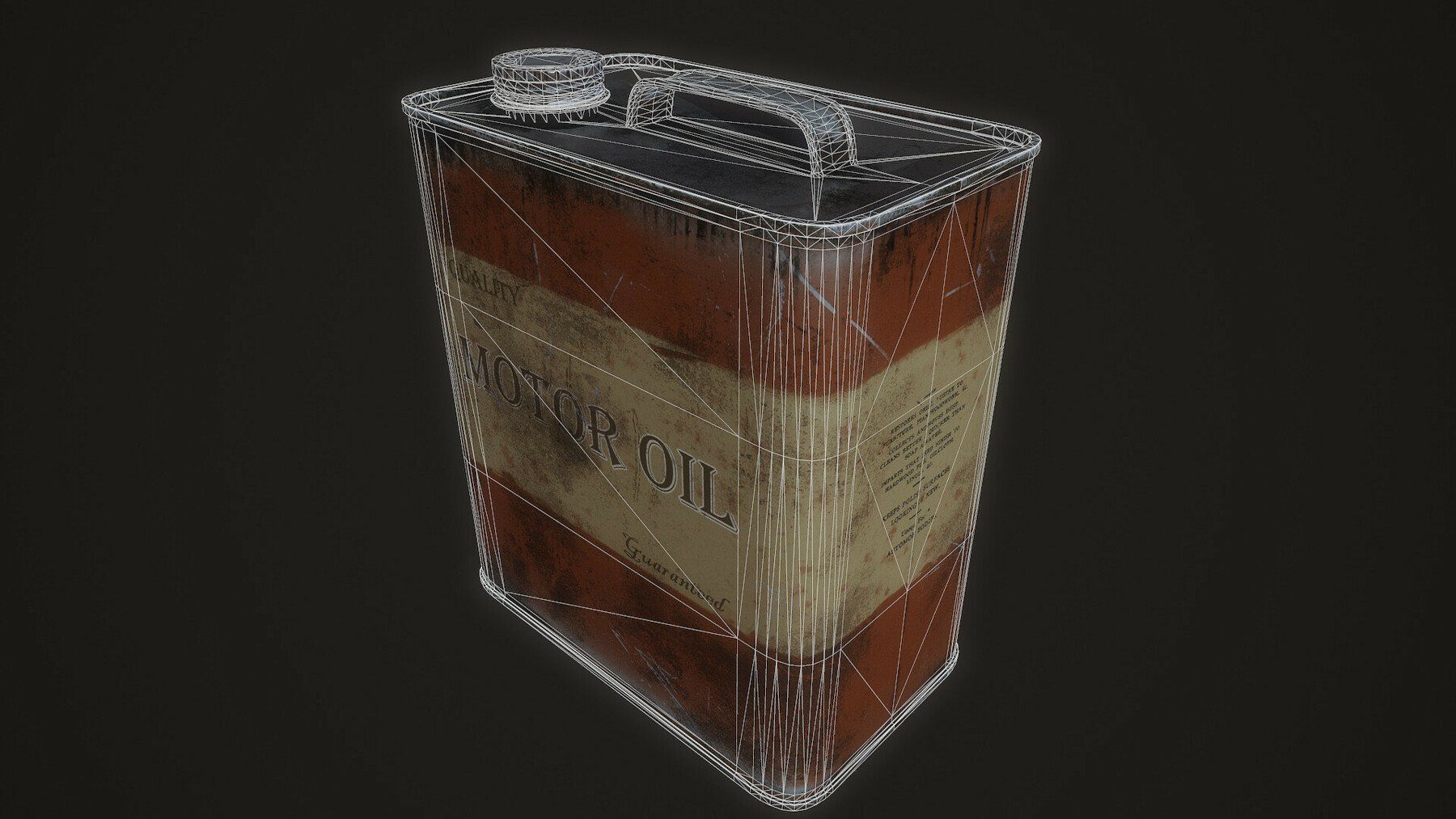 Motor Oil Canister Game Prop for FREE Free low-poly 3D model_2