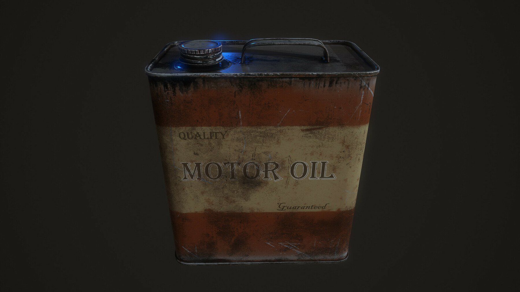 Motor Oil Canister Game Prop for FREE Free low-poly 3D model_1