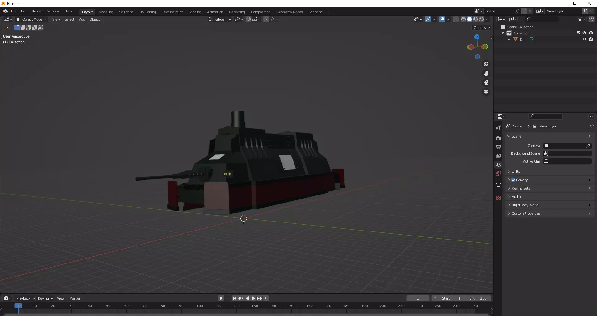 Astorian Empire Military Train Free 3D model