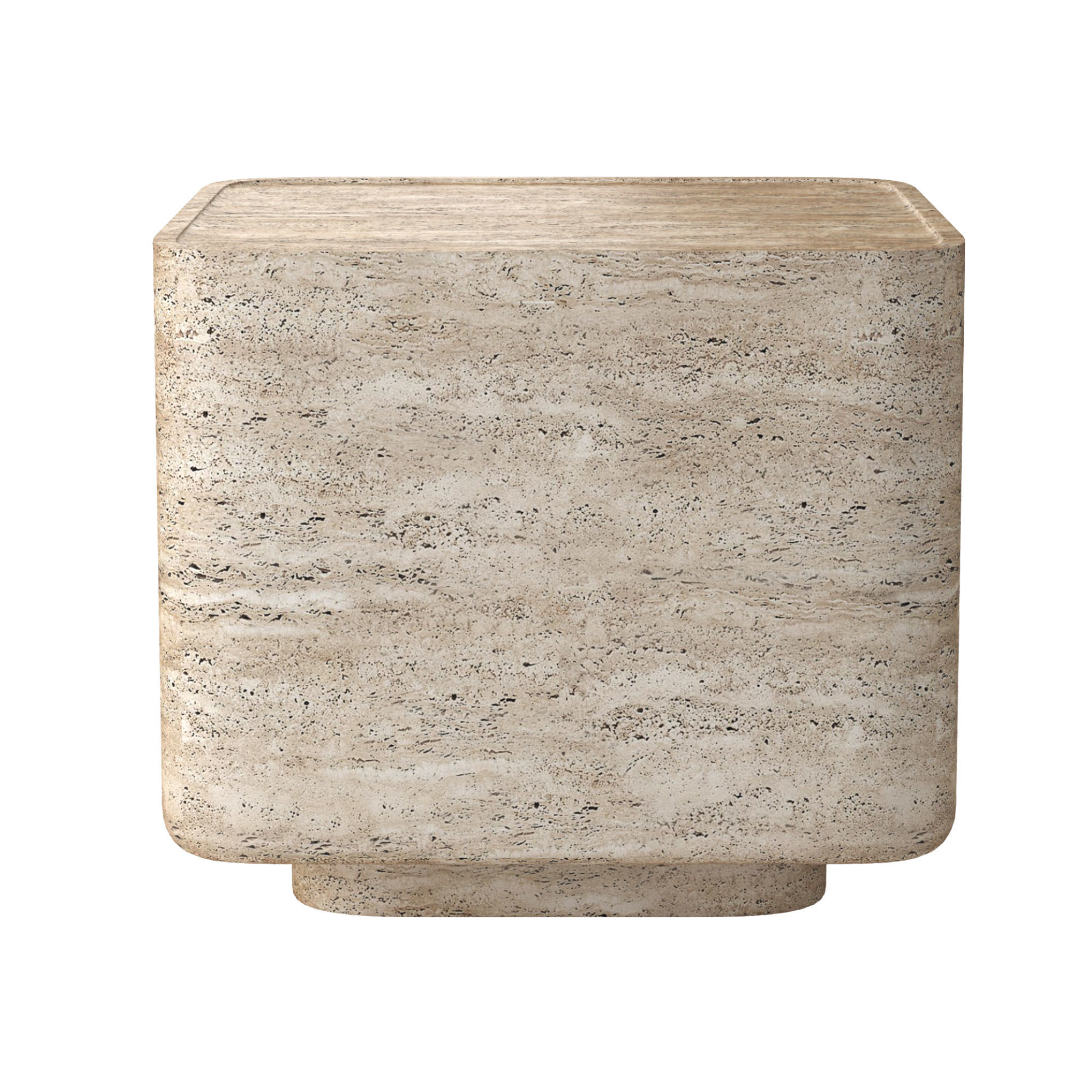 VITOLO CARVED SQUARE SIDE TABLE 3D model_4