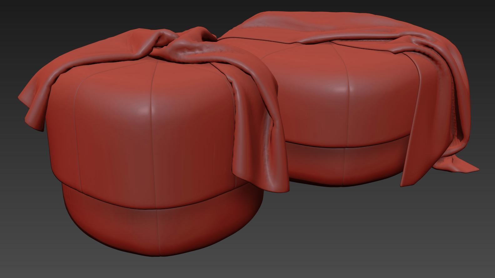 Circus pouf by Normann Copenhagen 3D model_8