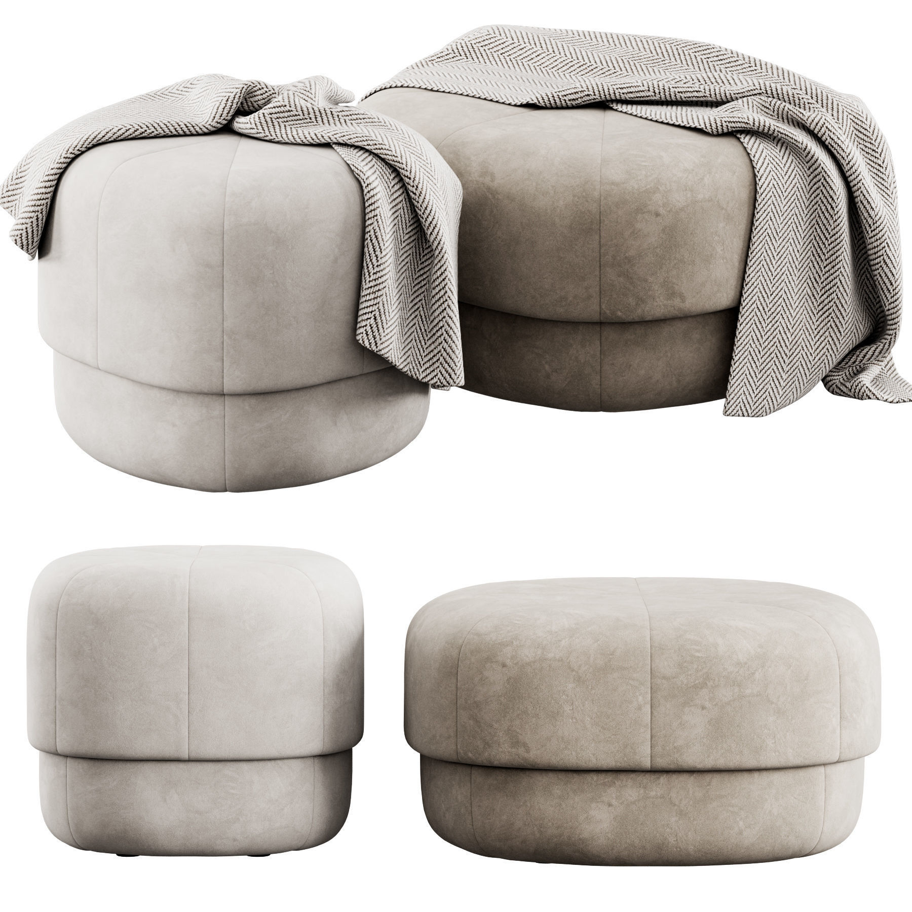 Circus pouf by Normann Copenhagen 3D model_2