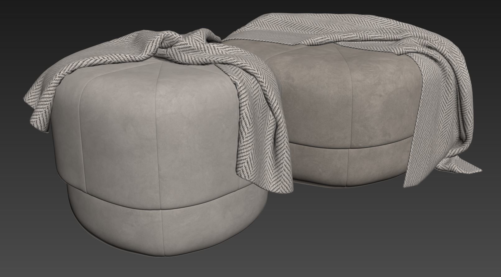 Circus pouf by Normann Copenhagen 3D model_7
